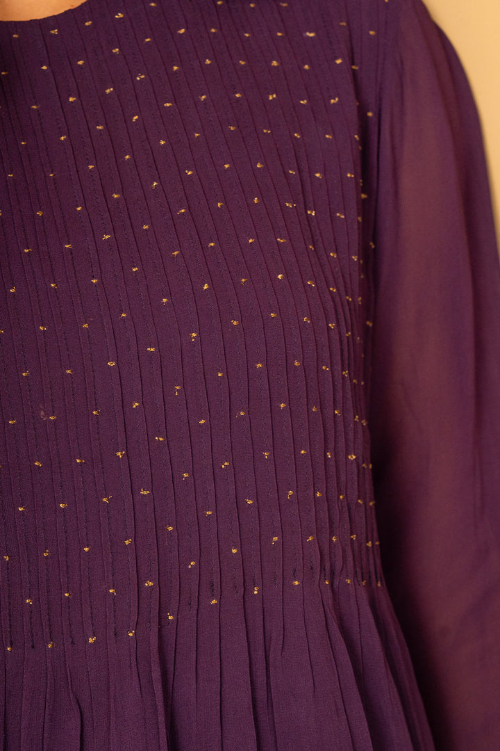 Purple Georgette Dress