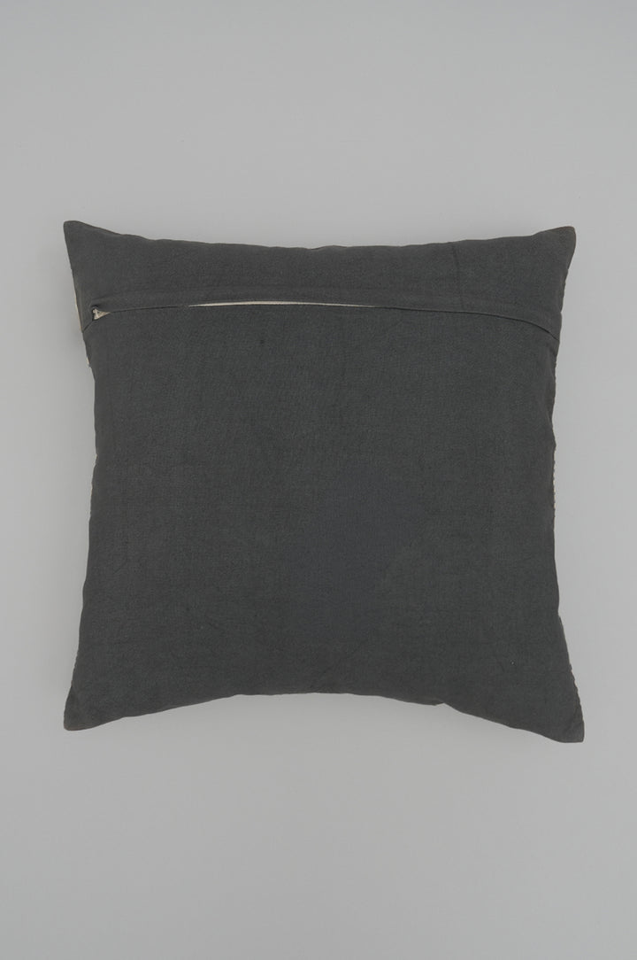 Blue Chevron Embroidered Cushion Cover
