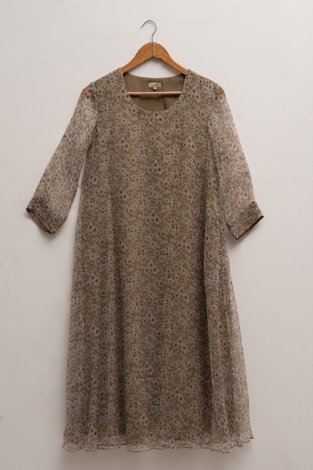 Veg Blossom Printed Chiffon Kurta