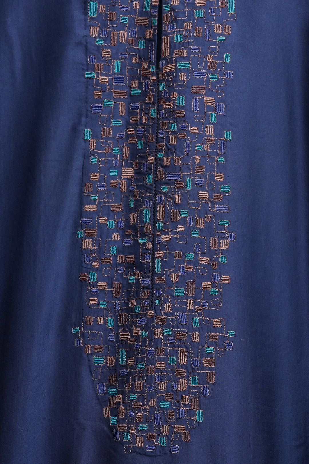 Blue Fine Silk Embroidered Kurta