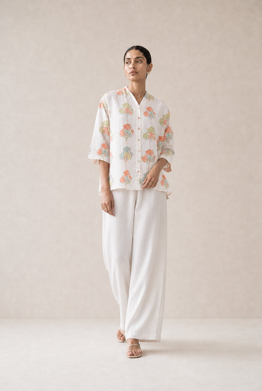 Floral Cotton Printed Shirt