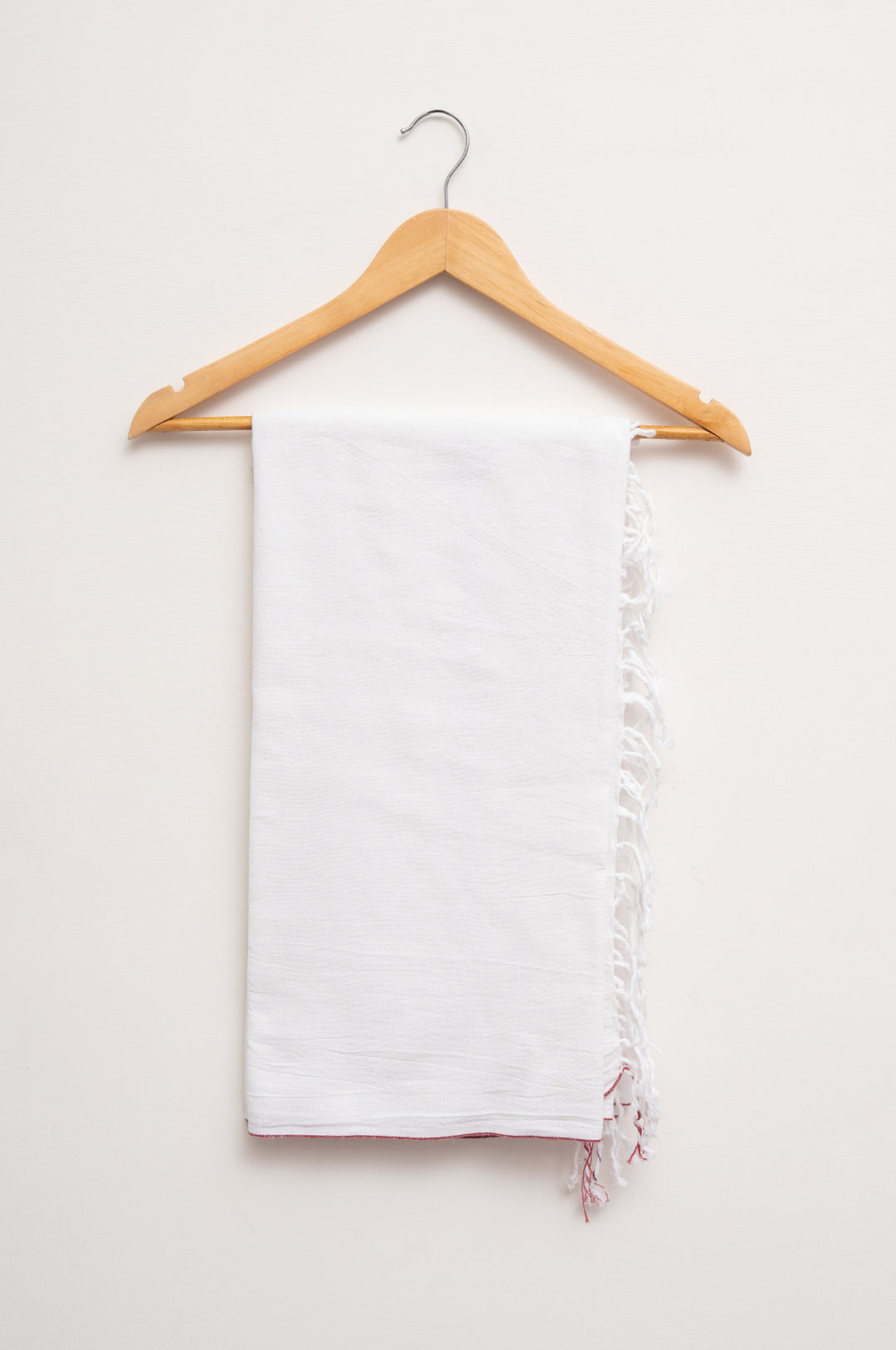 Handwoven Cotton Towel with Signature Red Selvedge