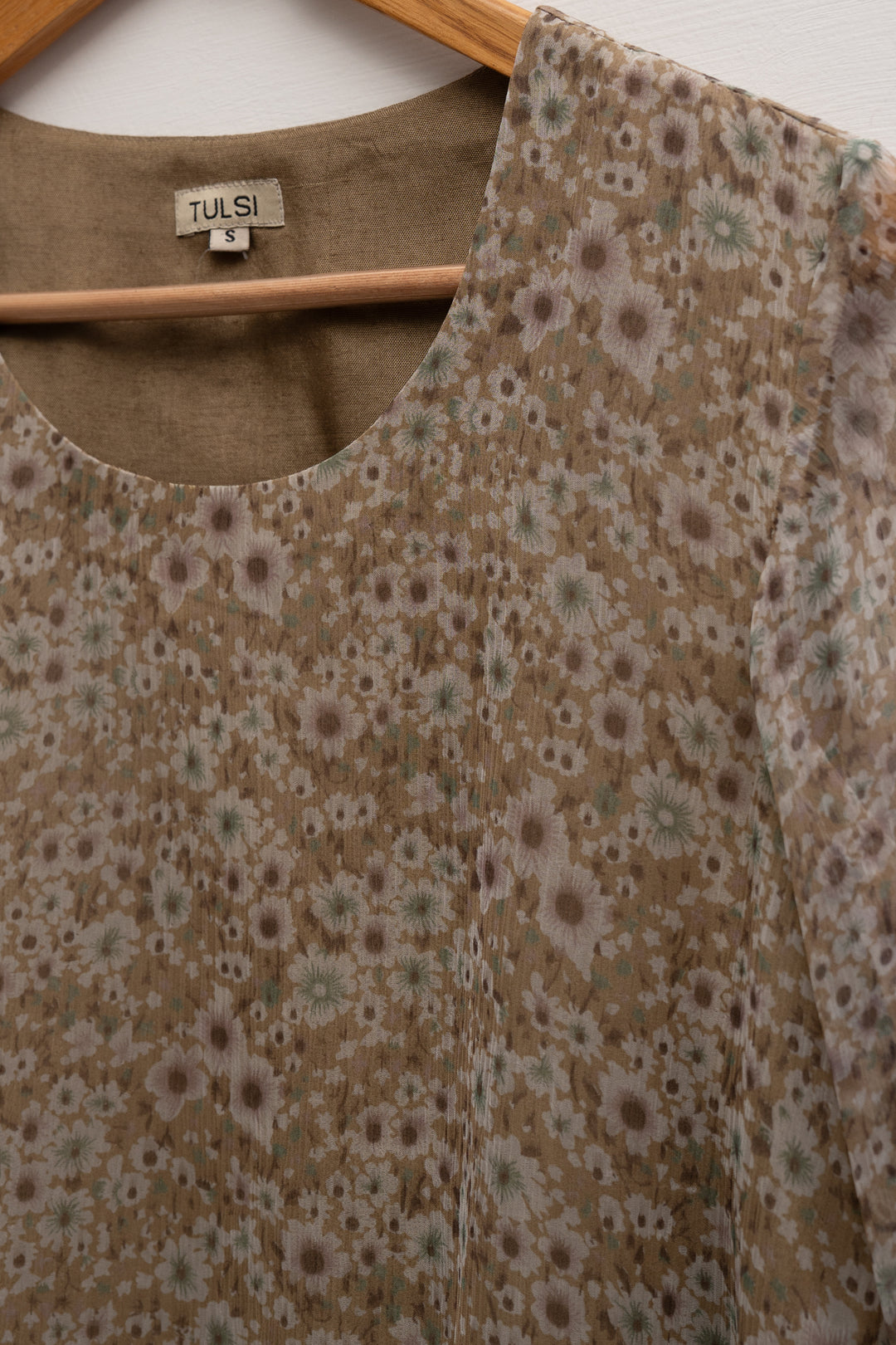Veg Blossom Printed Chiffon Kurta