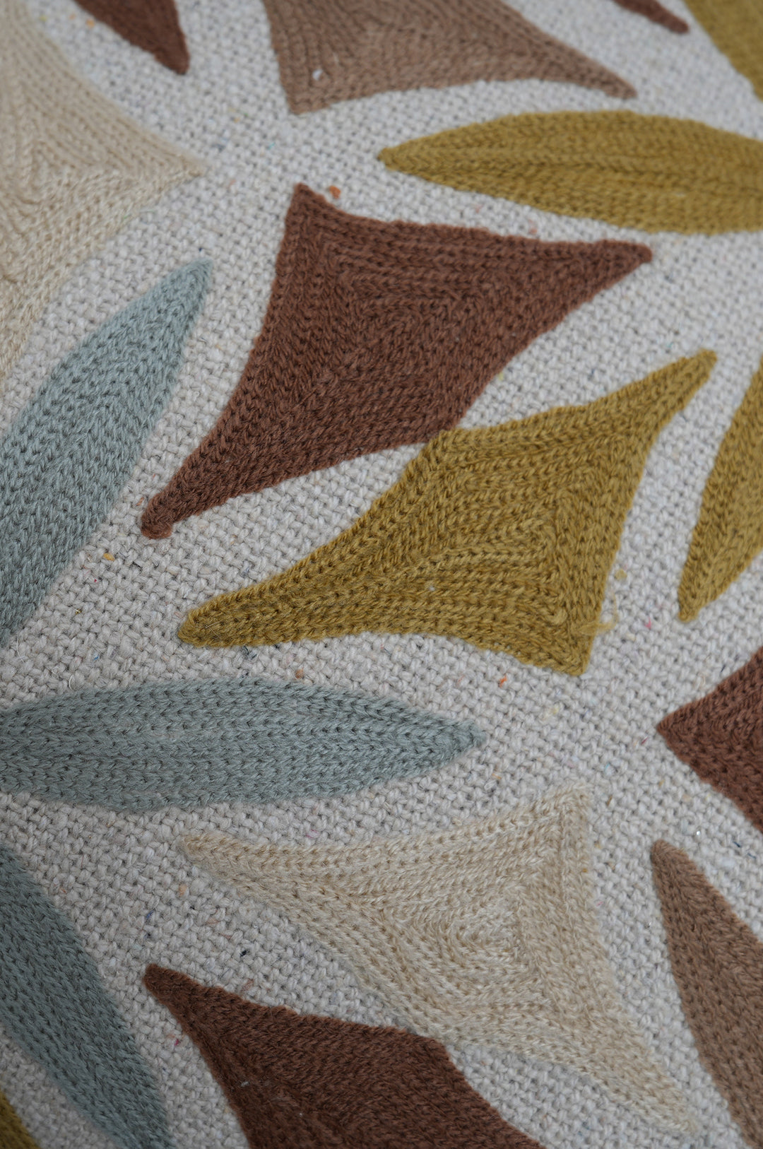 Meadow Bloom Embroidered Cushion Cover