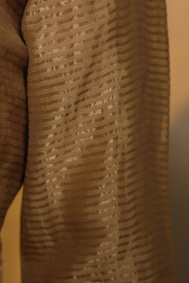 Golden Stripe Tissue Blouse