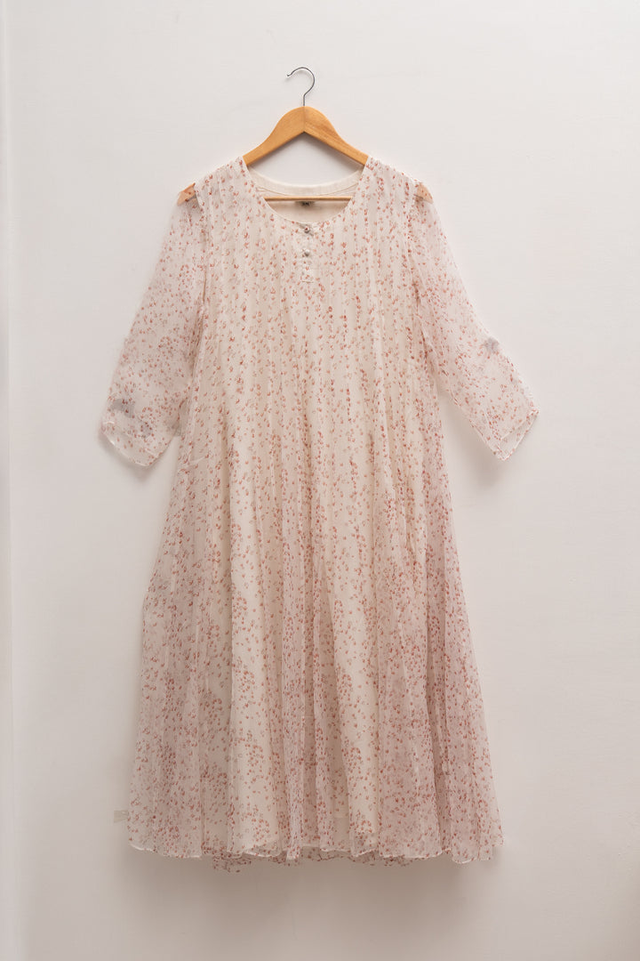 Natural Printed Chiffon Kurta