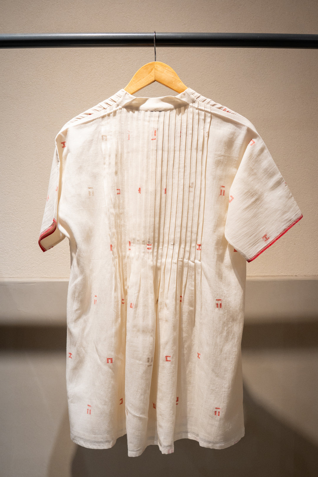 Natural Jamdani Woven Kurti