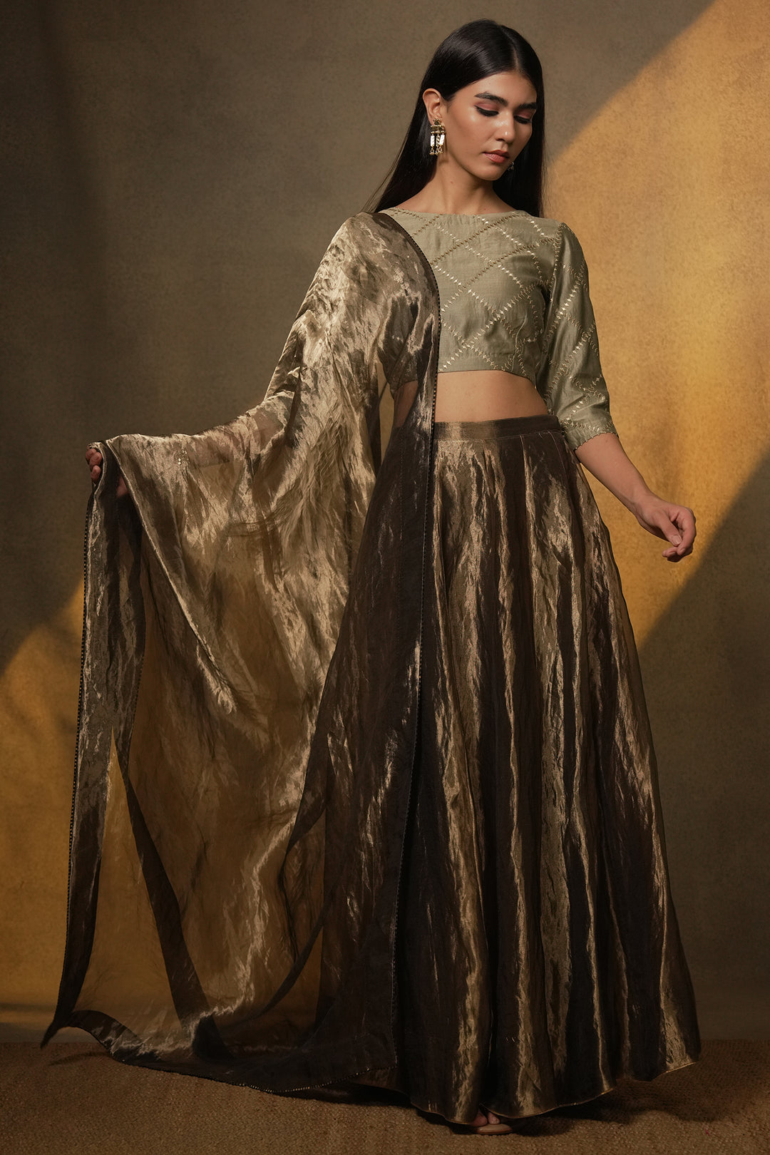 Black Tissue Dupatta