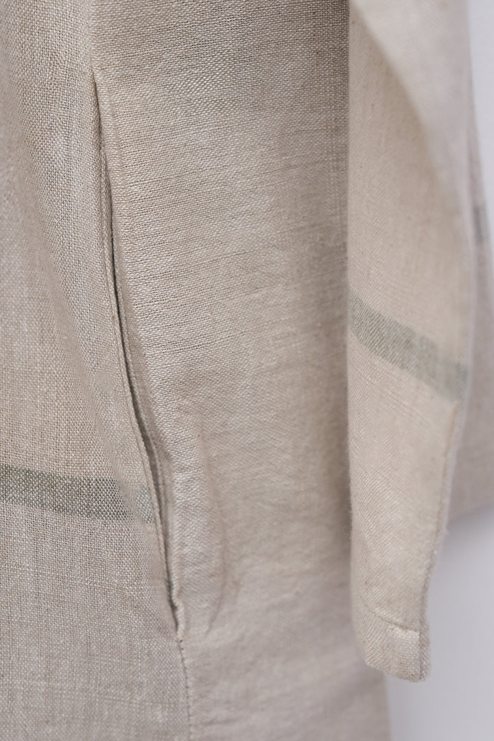 Beige Woven Khadi Shirt