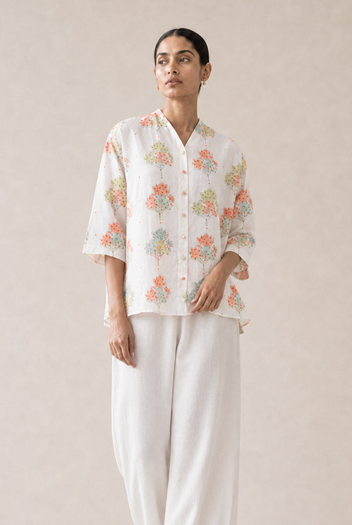Floral Cotton Printed Shirt