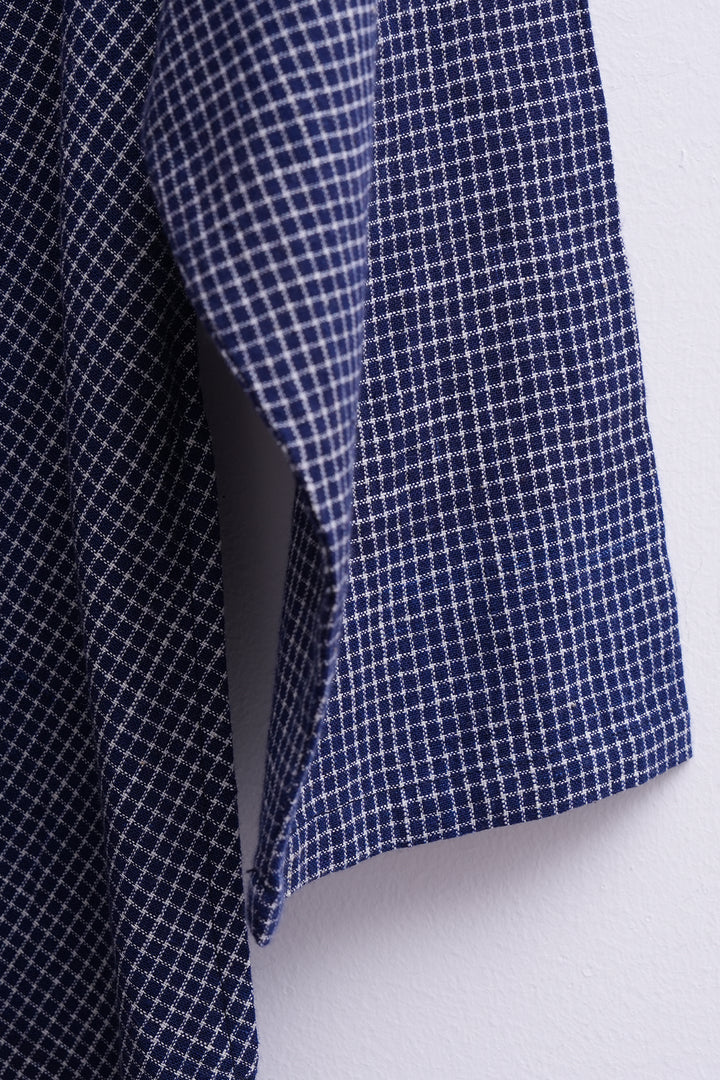 Navy Cotton Linen Shirt