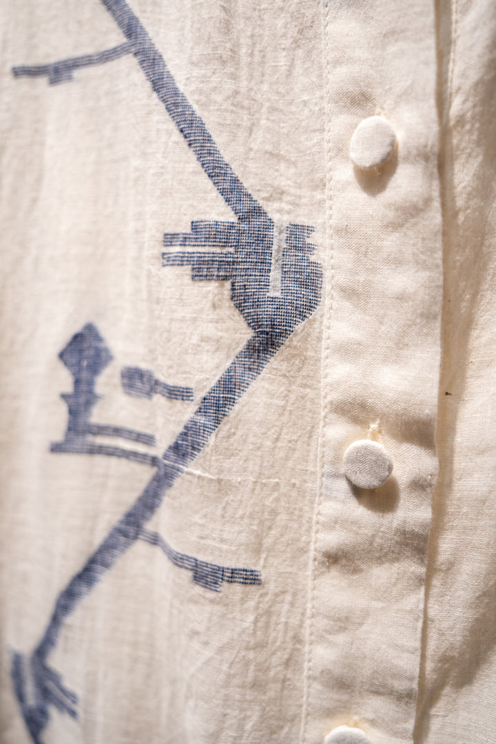 Natural Jamdani Woven Shirt