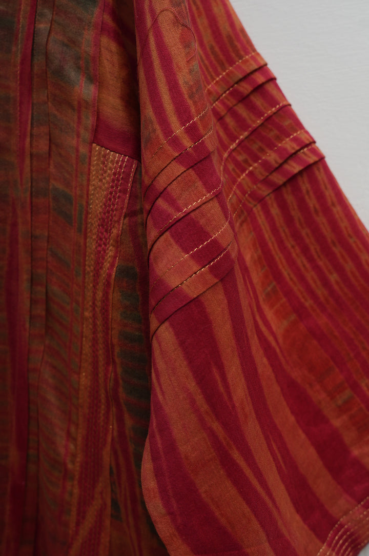 Rust Red Shibori Co-ord Set