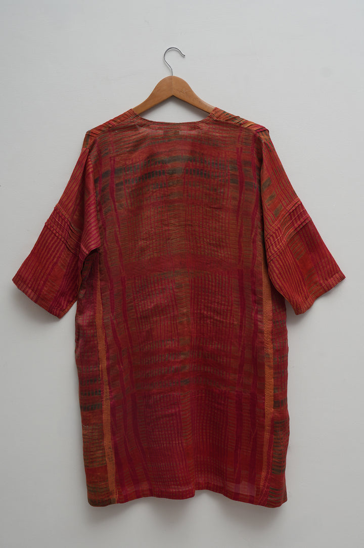 Rust Red Shibori Co-ord Set