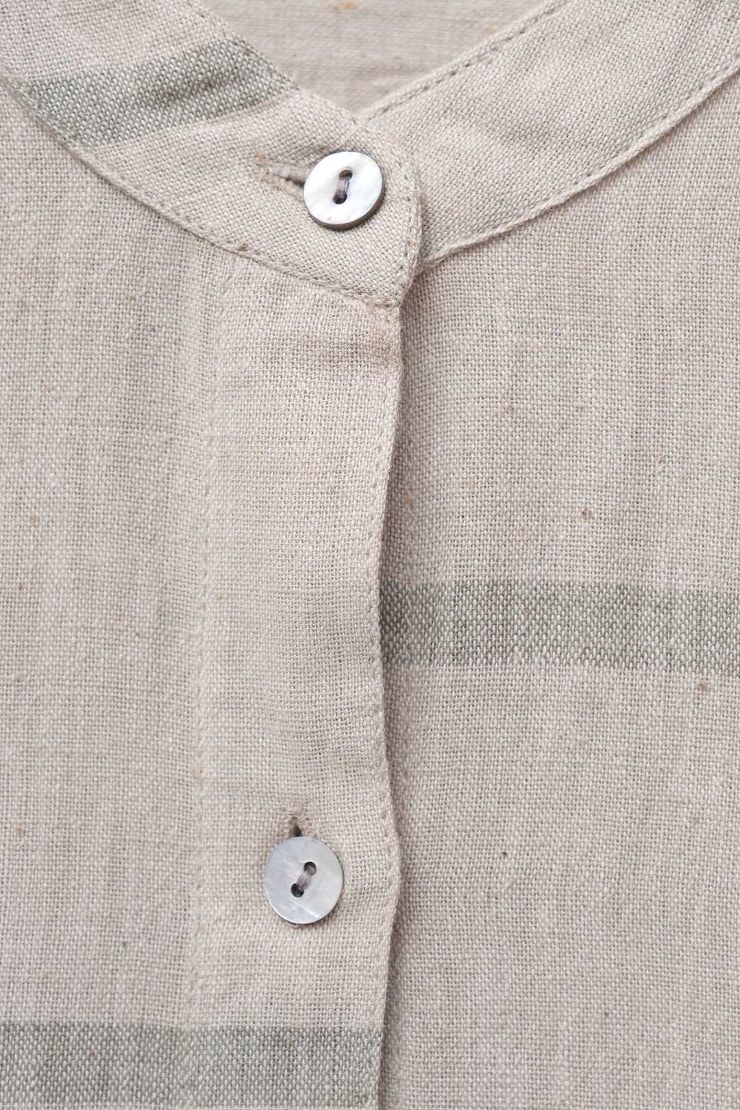 Beige Woven Khadi Shirt