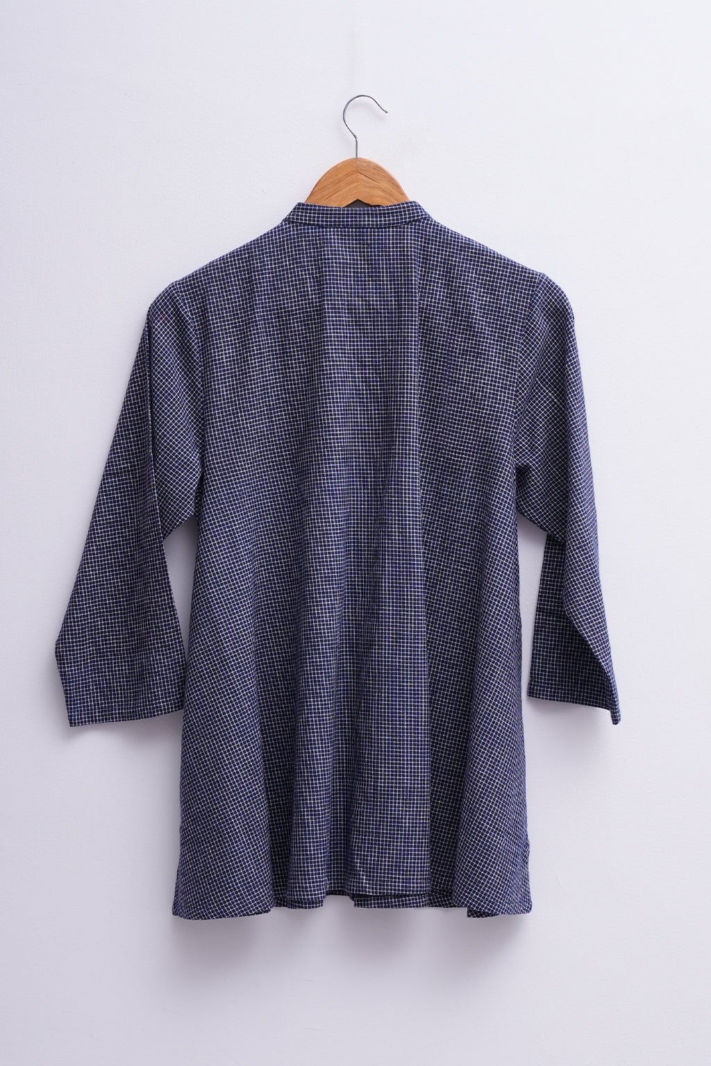 Navy Cotton Linen Shirt