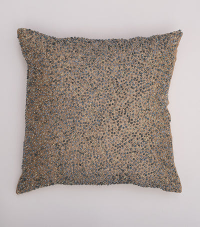 Multi Color French Knot Silk Cushion Cover