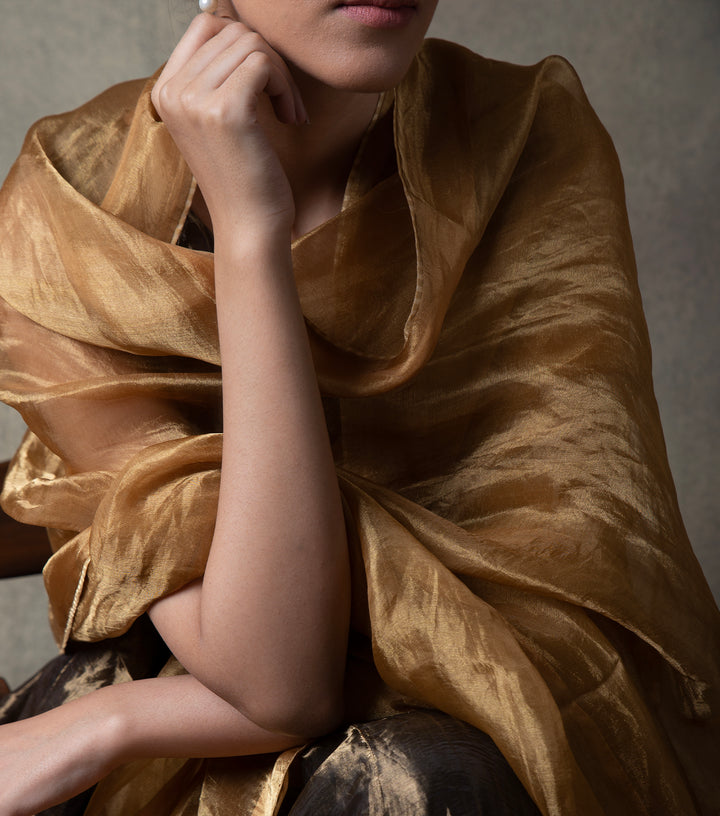 Gold Tissue Dupatta