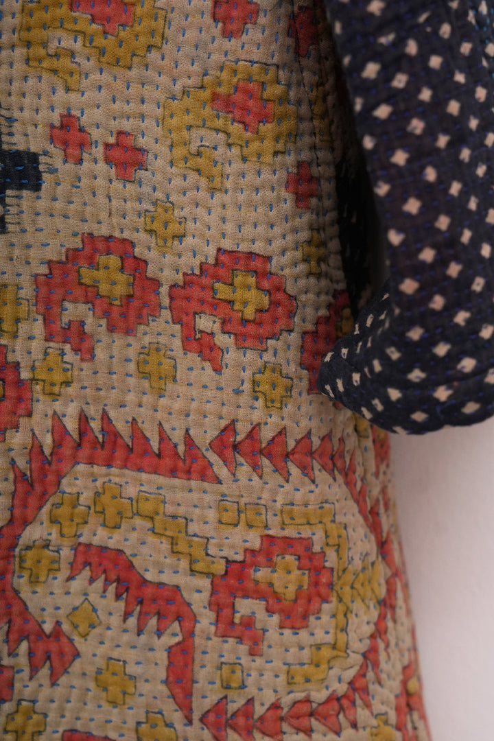 Multi Color Vintage Cotton Kantha Jacket