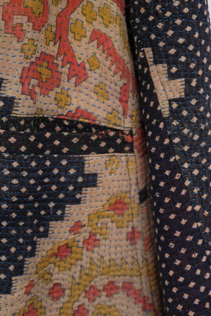 Multi Color Vintage Cotton Kantha Jacket