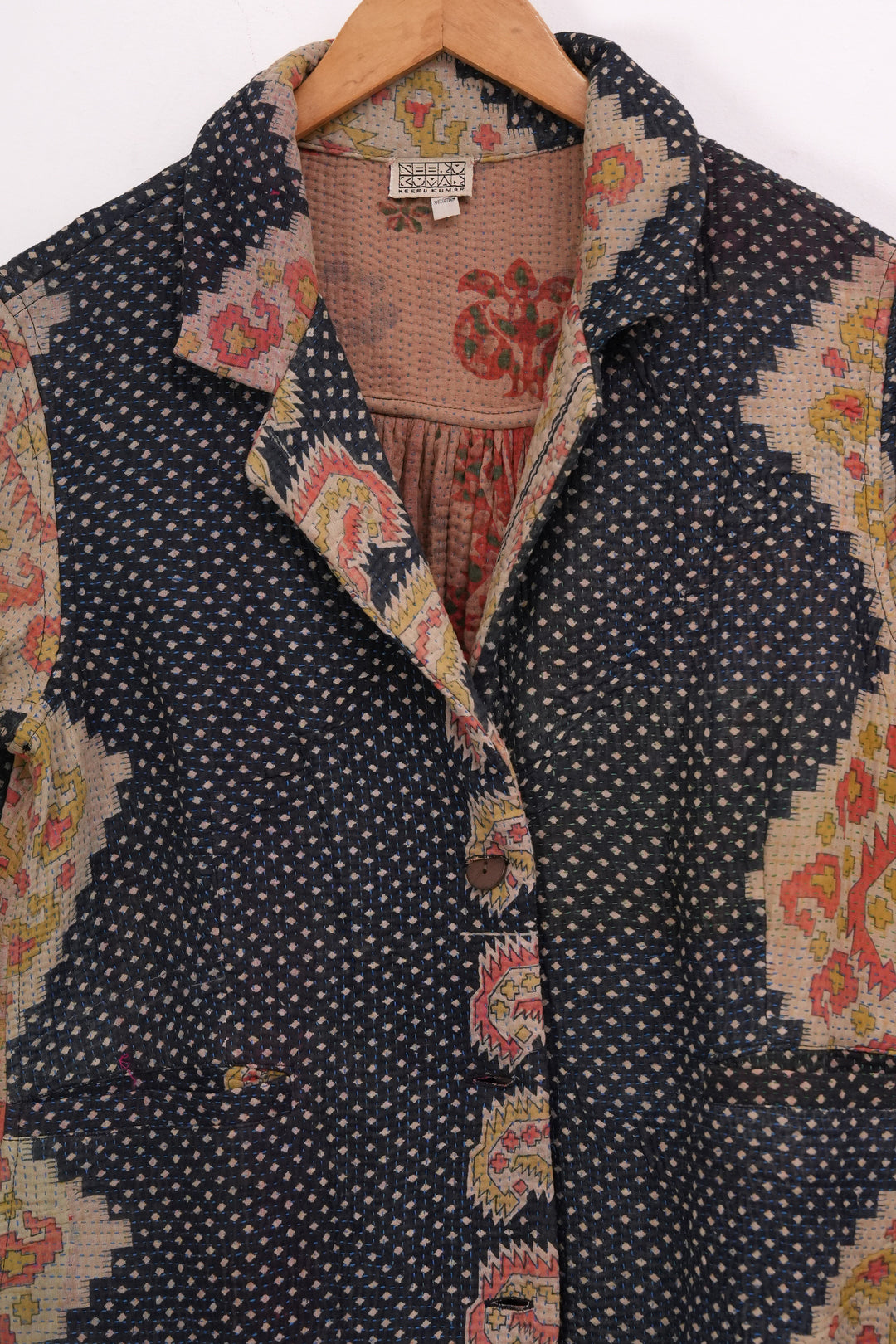 Multi Color Vintage Cotton Kantha Jacket