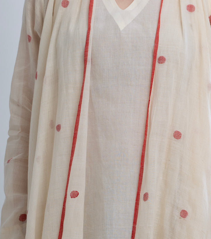 Pure Cotton Jamdani Cape Set