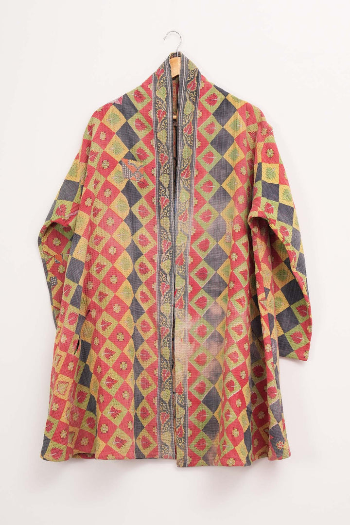 Multi Color Vintage Cotton Kantha Jacket