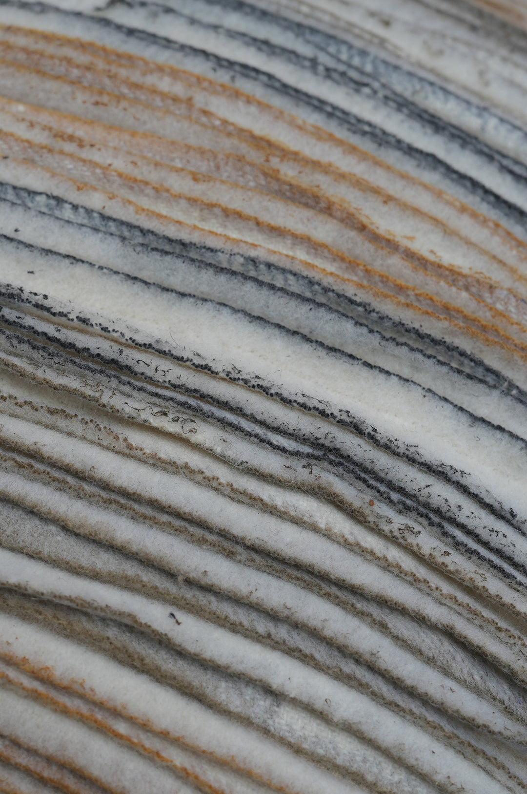 Rustic Striped Felt Cushion Cover