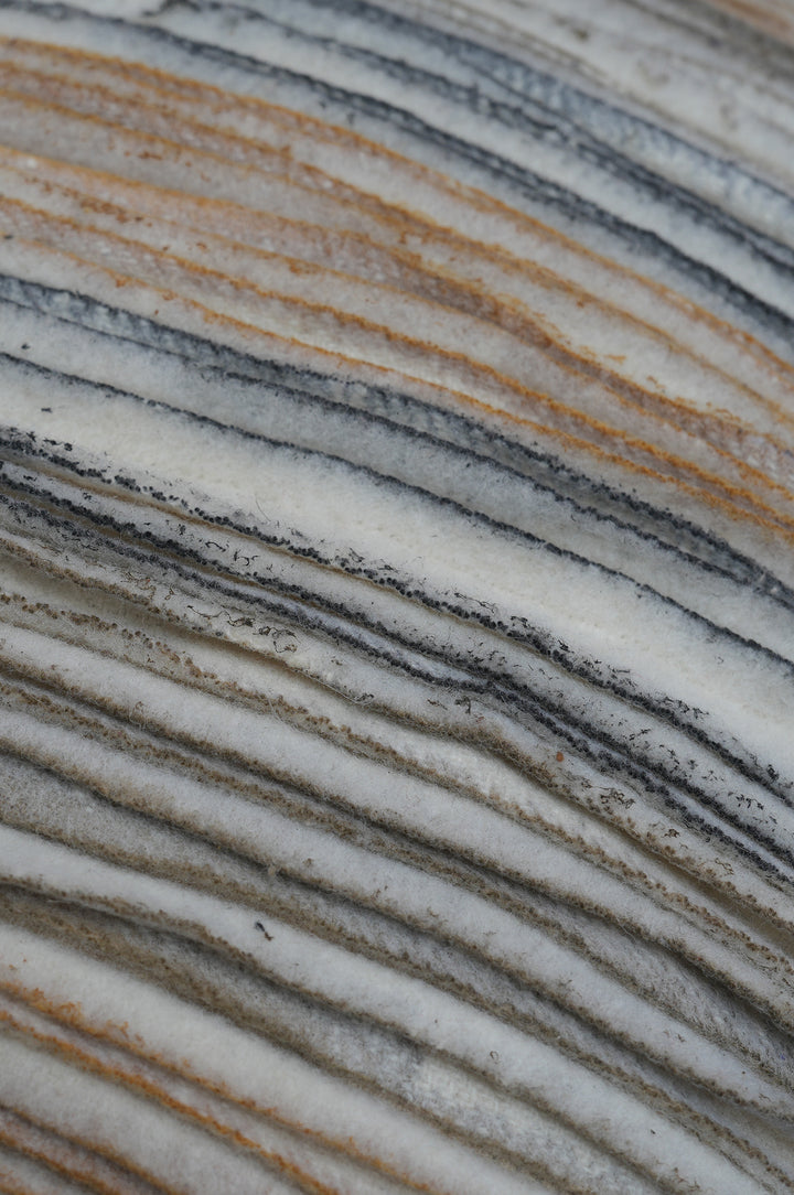 Rustic Striped Felt Cushion Cover