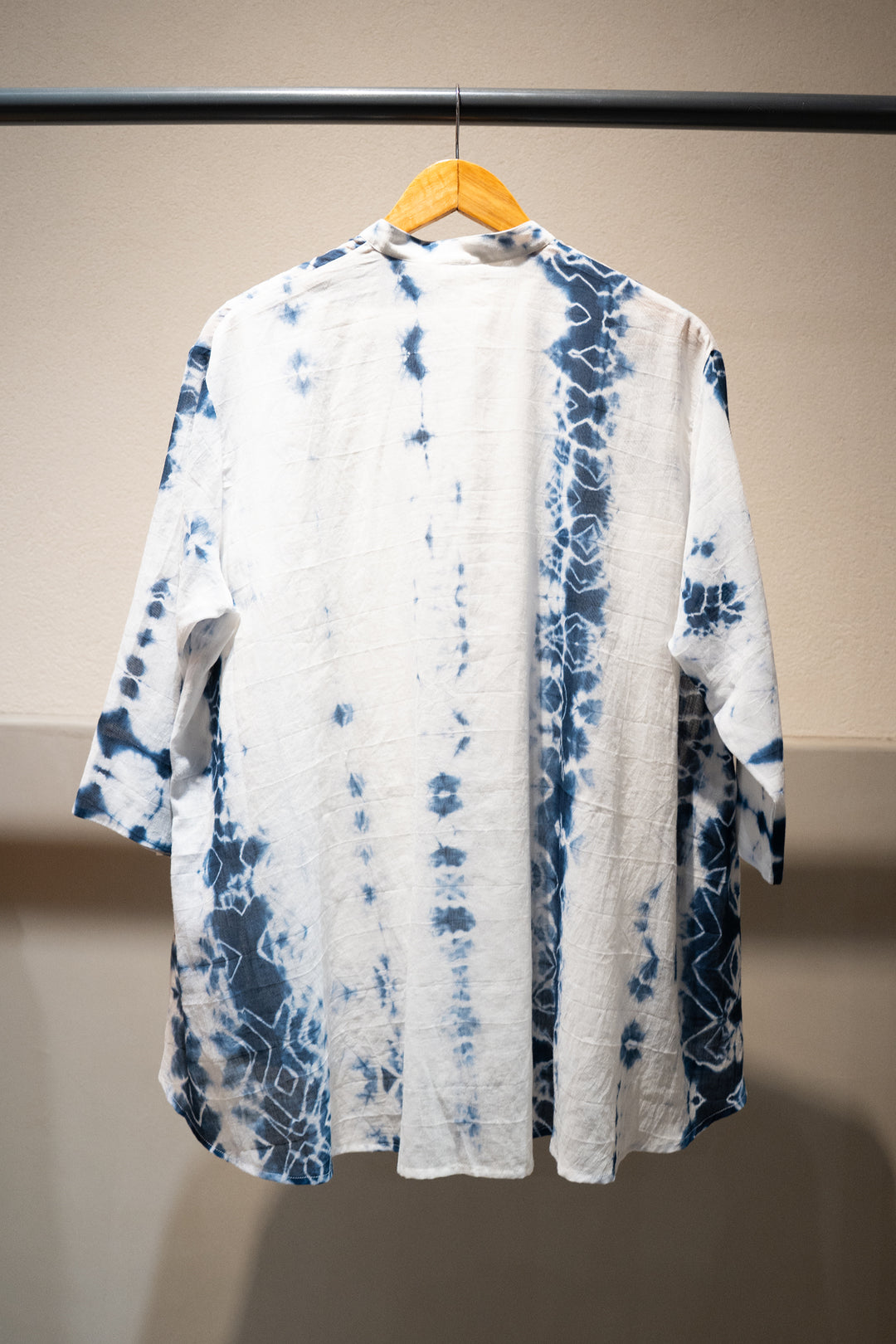Indigo Shibori Cotton Shirt