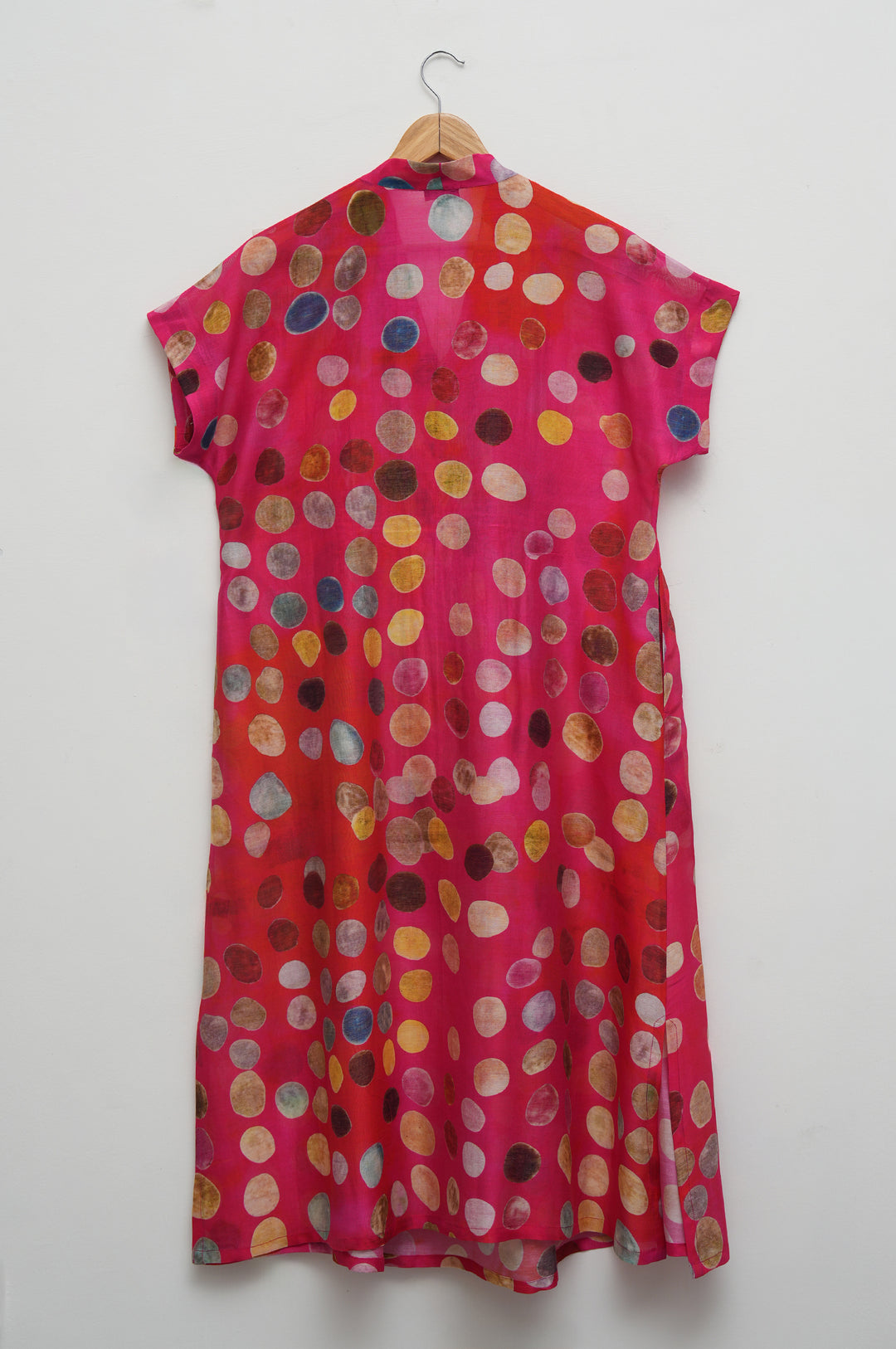 Berry Chanderi Dress