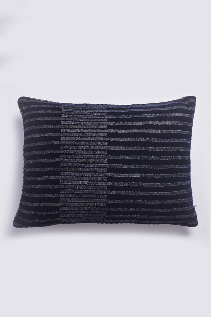Twinkling Stripes Navy Velvet Cushion Cover