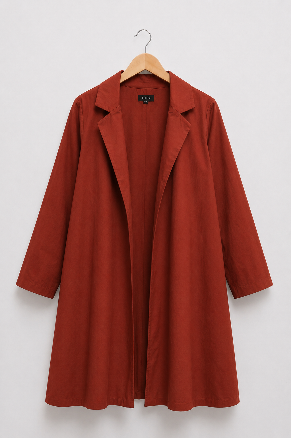 Rust Red Poplin Jacket