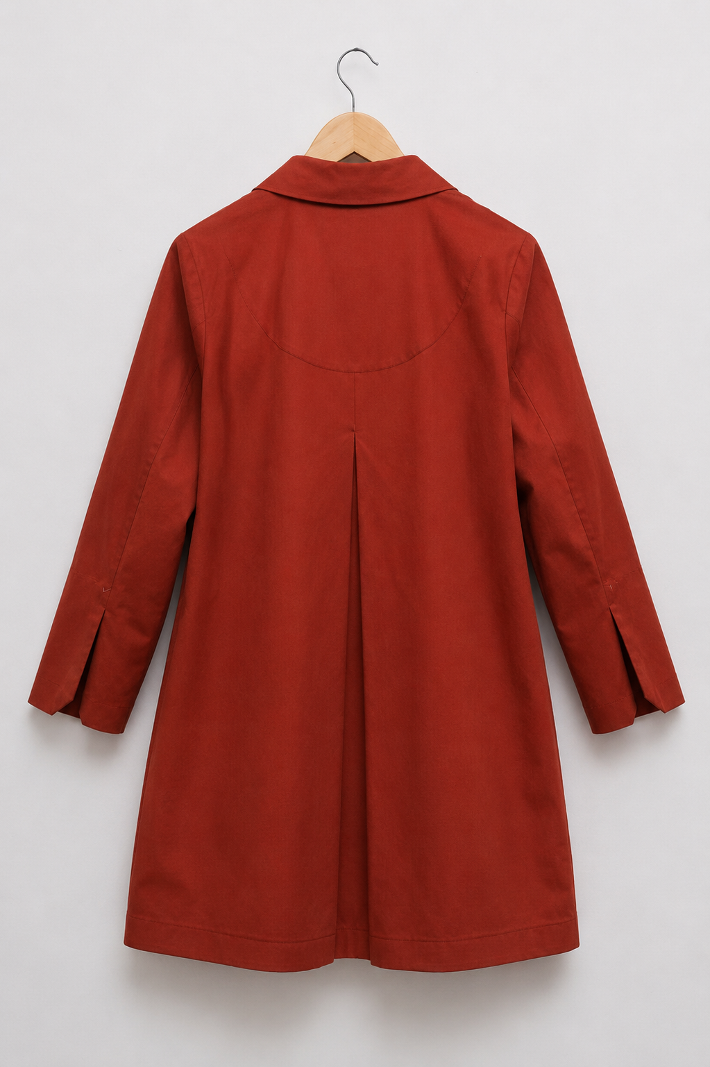 Rust Red Poplin Jacket