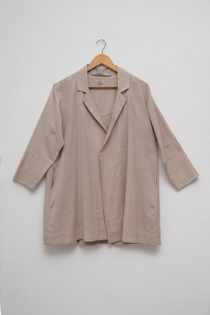 Beige Linen Jacket