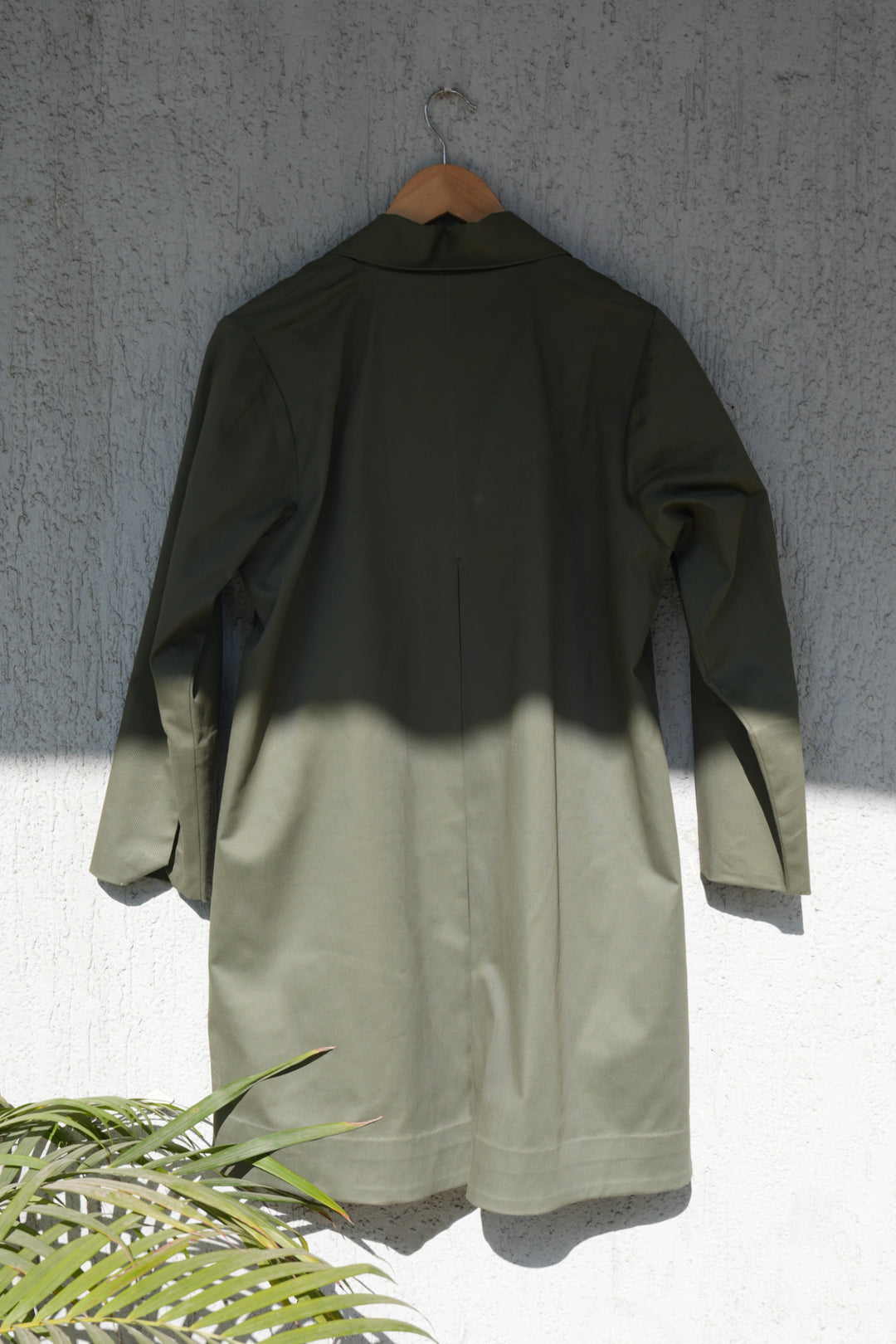 Olive Poplin Jacket