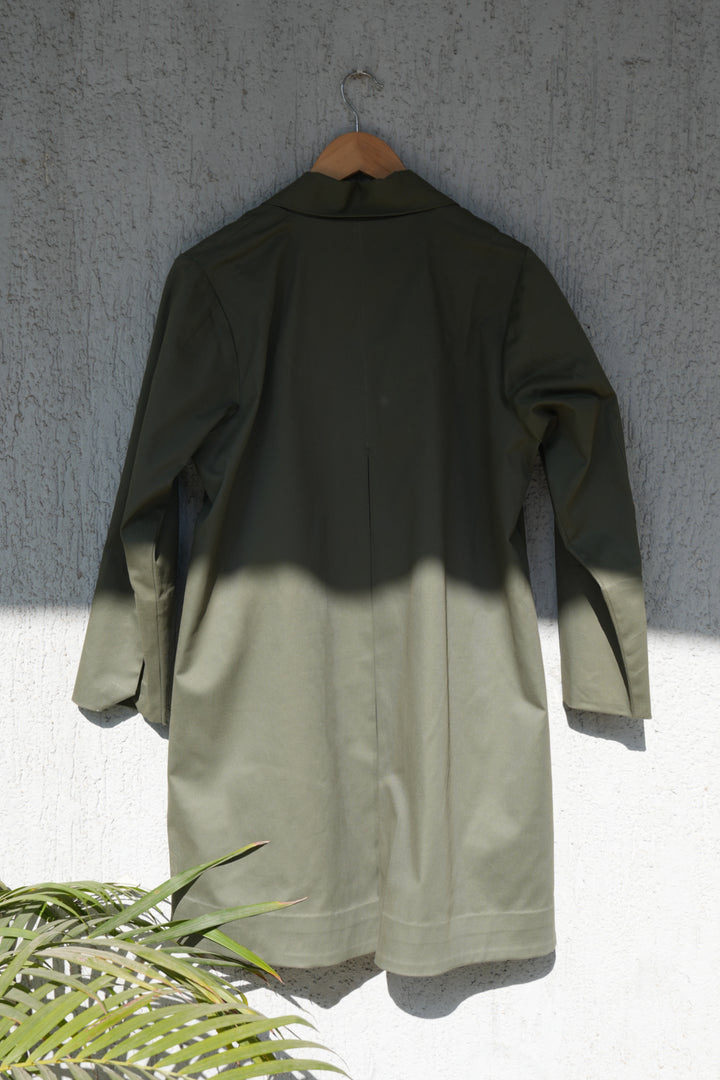 Olive Poplin Jacket