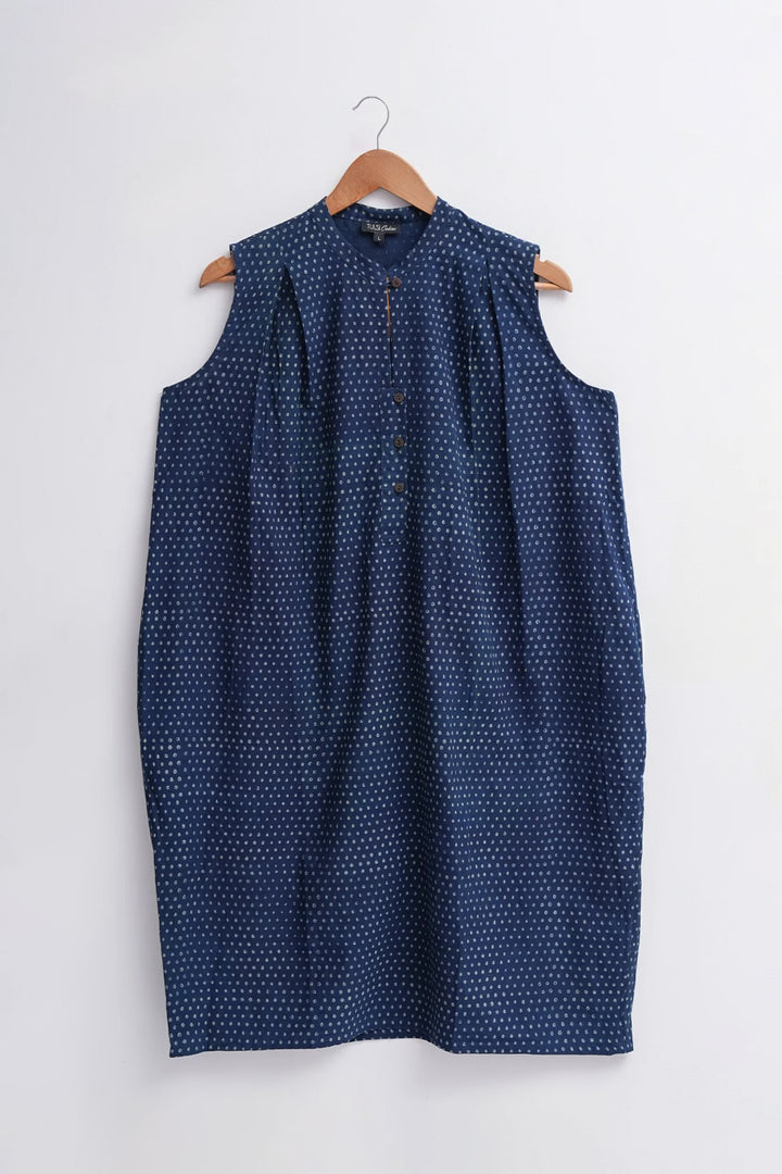Blue Cotton Printed Tunic