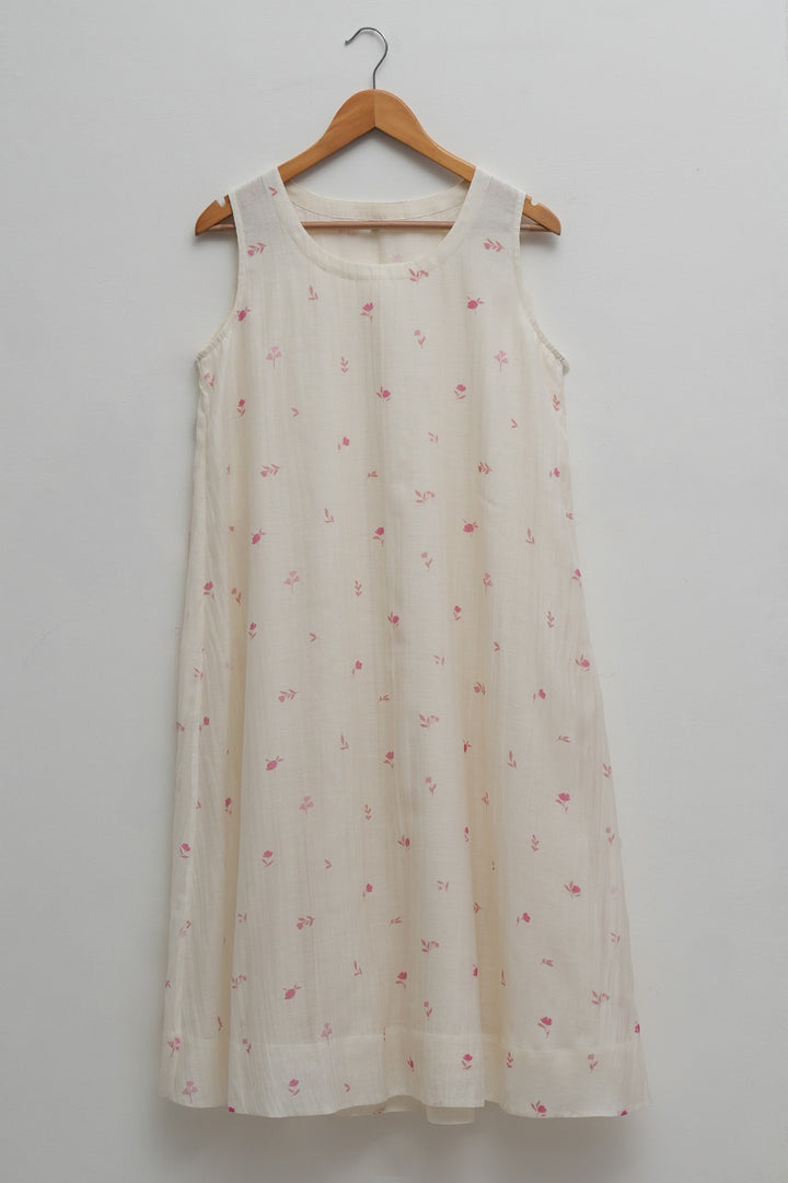 Blush Bloom Printed Chanderi Kediyo Set