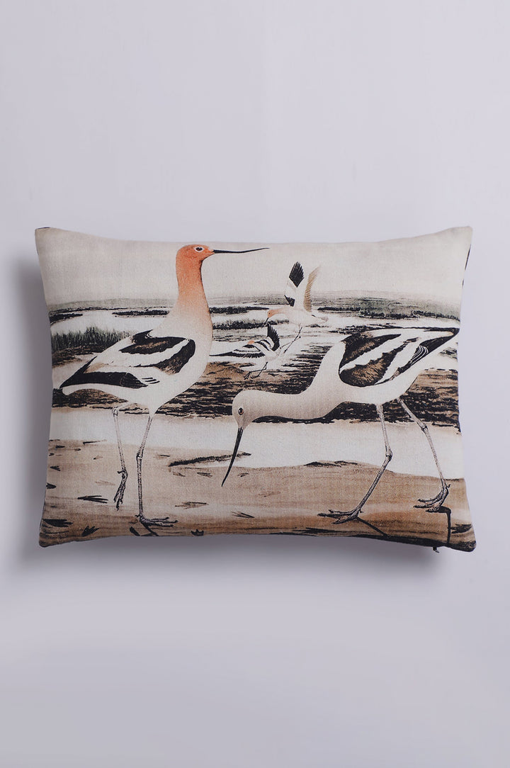 Natural Bird Cushion Cover