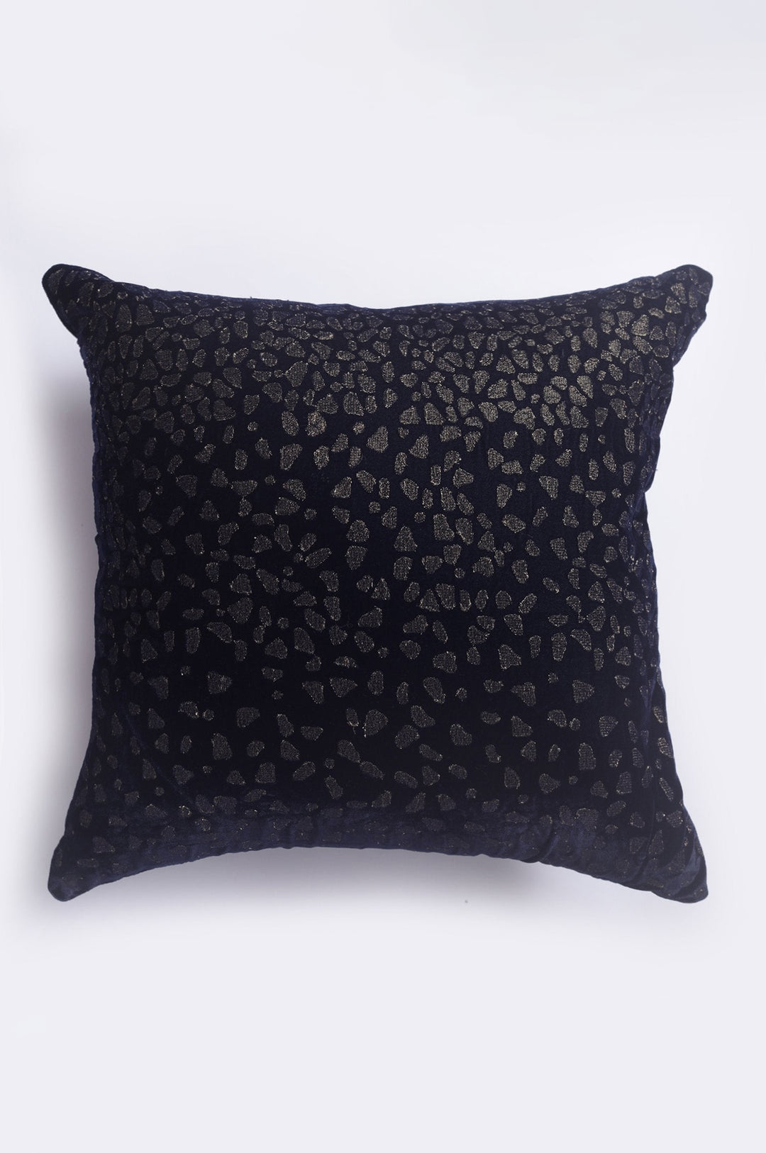 Enchanting Leopard Navy Velvet Cushion Cover