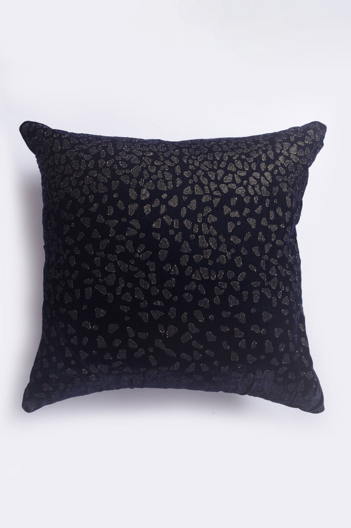 Enchanting Leopard Navy Velvet Cushion Cover
