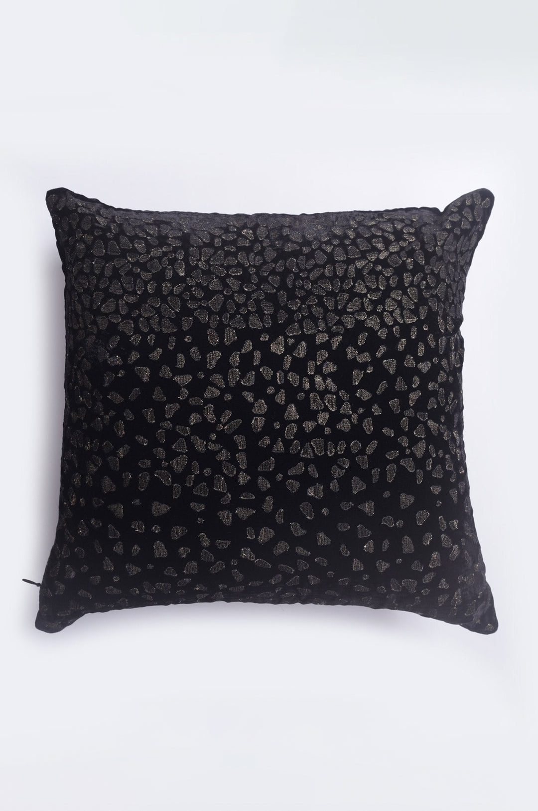 Enchanting Leopard Black Velvet Cushion Cover