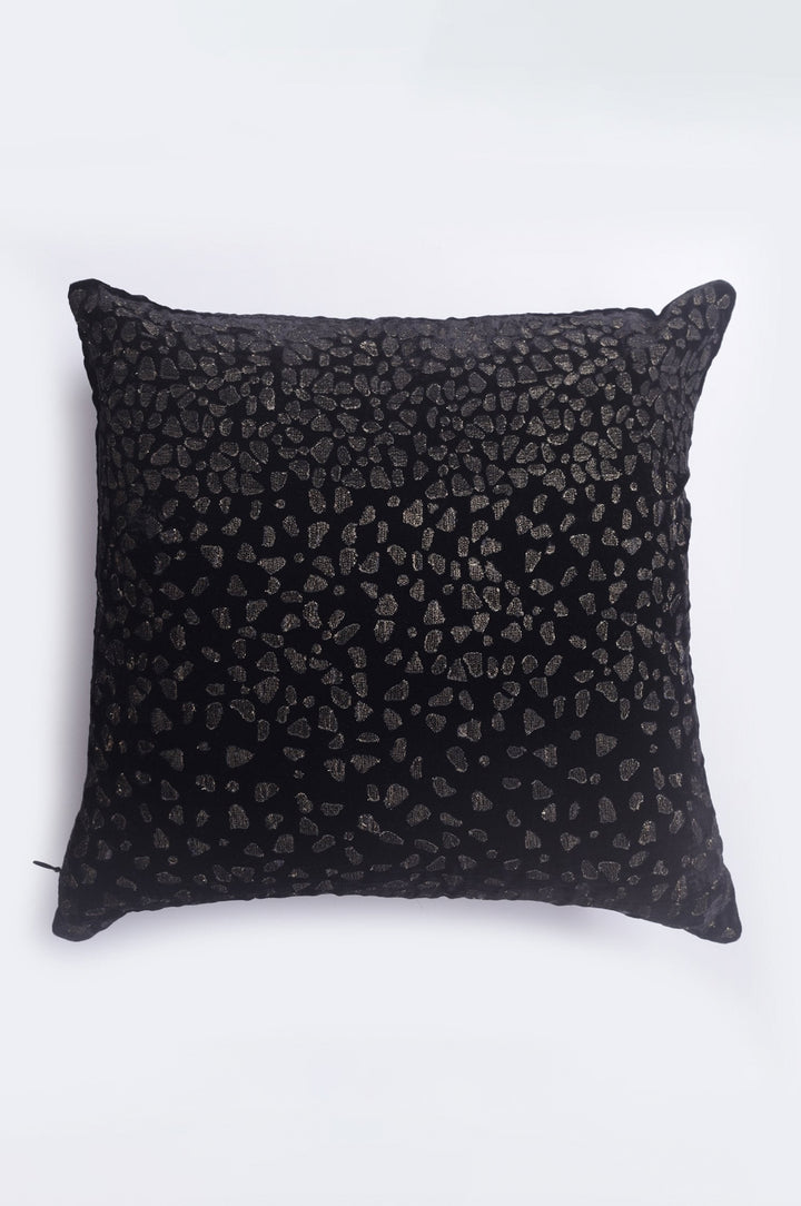 Enchanting Leopard Black Velvet Cushion Cover