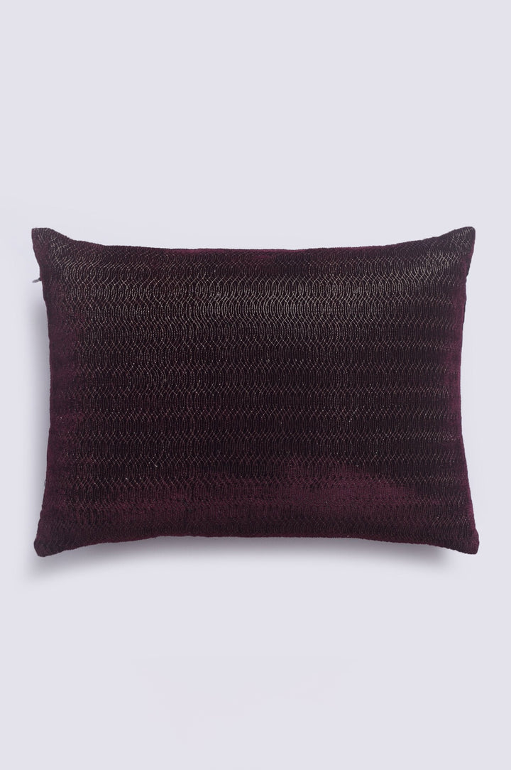 Entwind Wine Velvet Cushion Cover
