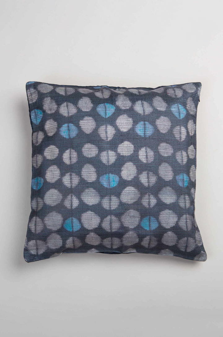 Silk shibori cushion cover