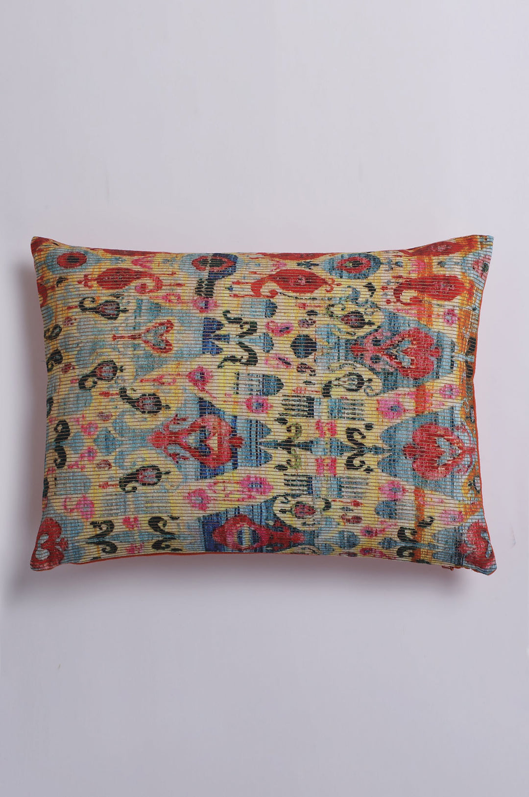 Yellow Printed Cushion Cover