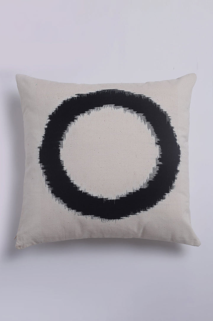 Natural Circle Printed Cushion Cover