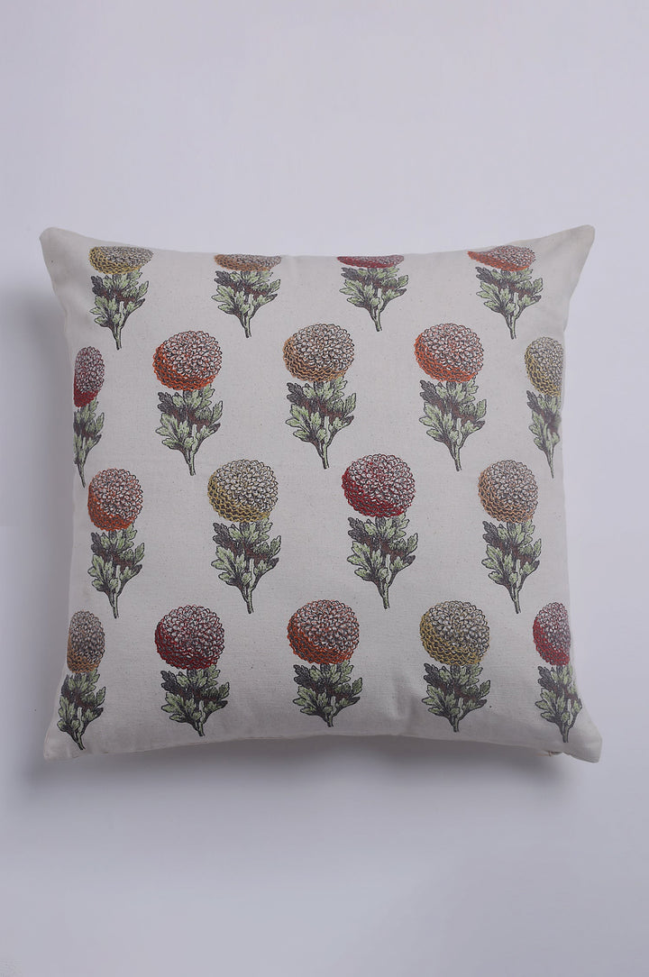 Natural Floral Printed Cushion Cover