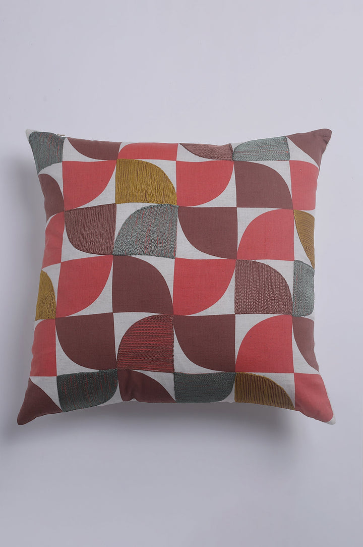 Natural Colorfull Embroidered Cushion Cover